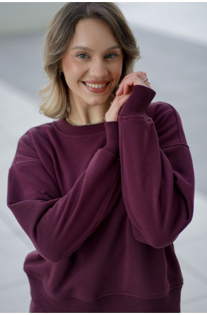 Bluza damska pudełkowa ze ściągaczem – bawełna, polska produkcja | Marisol