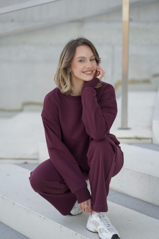 Bluza damska pudełkowa ze ściągaczem – bawełna, polska produkcja | Marisol