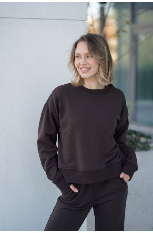 Bluza damska pudełkowa ze ściągaczem – bawełna, polska produkcja | Marisol