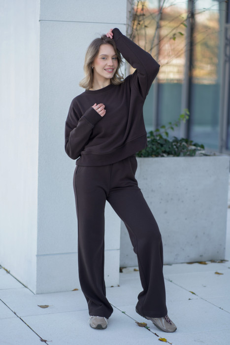 Bluza damska pudełkowa ze ściągaczem – bawełna, polska produkcja | Marisol