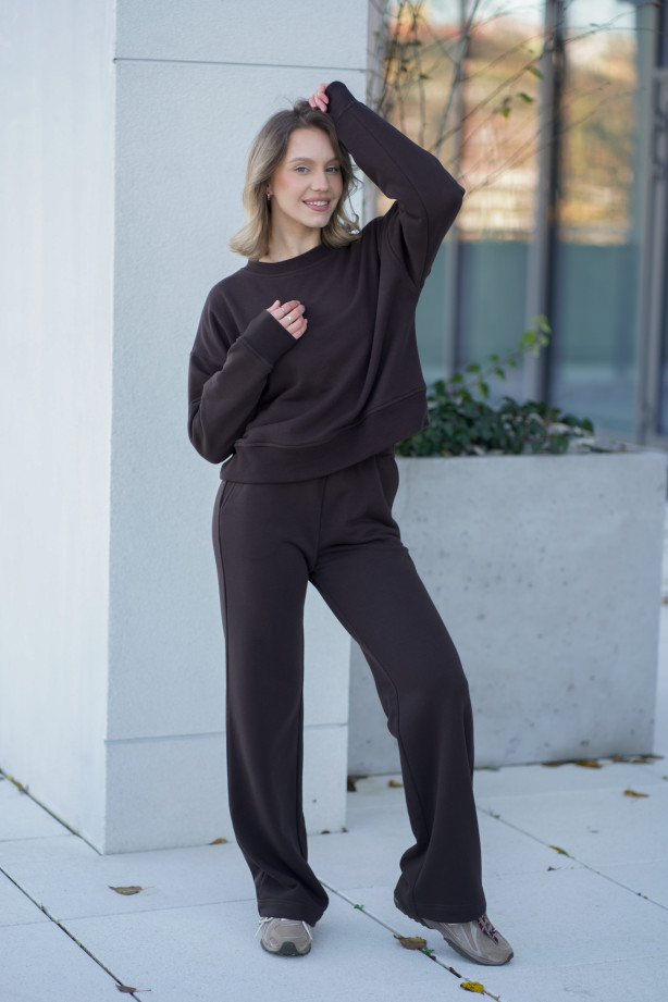 Bluza damska pudełkowa ze ściągaczem – bawełna, polska produkcja | Marisol