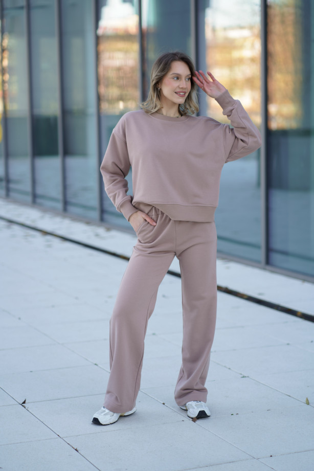 Bluza damska pudełkowa ze ściągaczem – bawełna, polska produkcja | Marisol