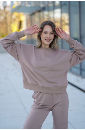 Bluza damska pudełkowa ze ściągaczem – bawełna, polska produkcja | Marisol