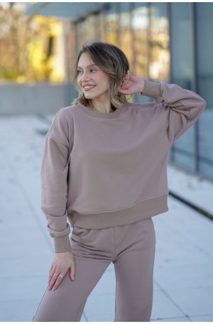 Bluza damska pudełkowa ze ściągaczem – bawełna, polska produkcja | Marisol