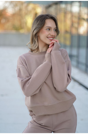 Bluza damska pudełkowa ze ściągaczem – bawełna, polska produkcja | Marisol