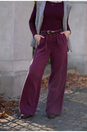 Spodnie Moris – proste, eleganckie spodnie z szerszą nogawką i kieszeniami | MARISOL