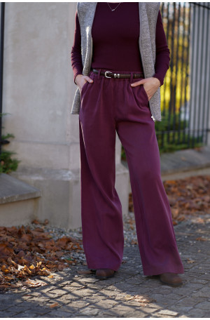 Spodnie Moris – proste, eleganckie spodnie z szerszą nogawką i kieszeniami | MARISOL