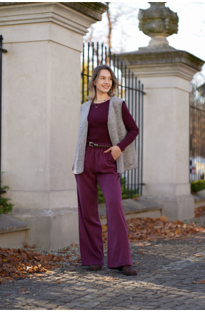 Spodnie Moris – proste, eleganckie spodnie z szerszą nogawką i kieszeniami | MARISOL