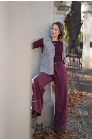 Spodnie Moris – proste, eleganckie spodnie z szerszą nogawką i kieszeniami | MARISOL