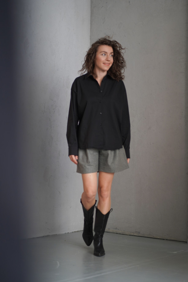 Chelsea – Wełniane szorty z zakładkami | Eleganckie szorty Marisol