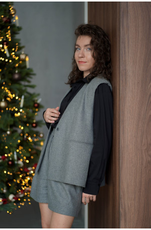 Chelsea – Wełniane szorty z zakładkami | Eleganckie szorty Marisol