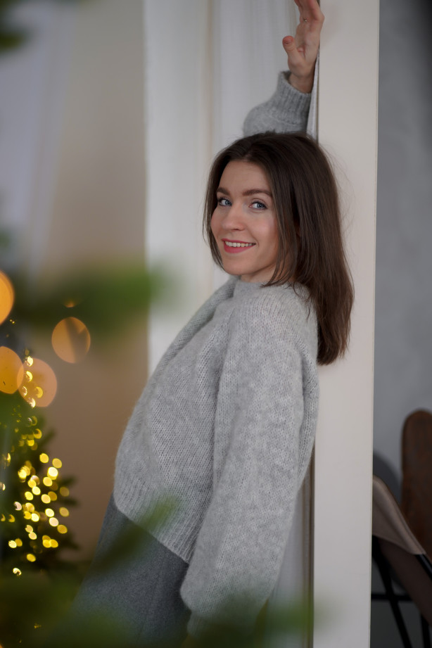 Sweter Noelle - luksusowy raglan z alpaki i merino | Marisol