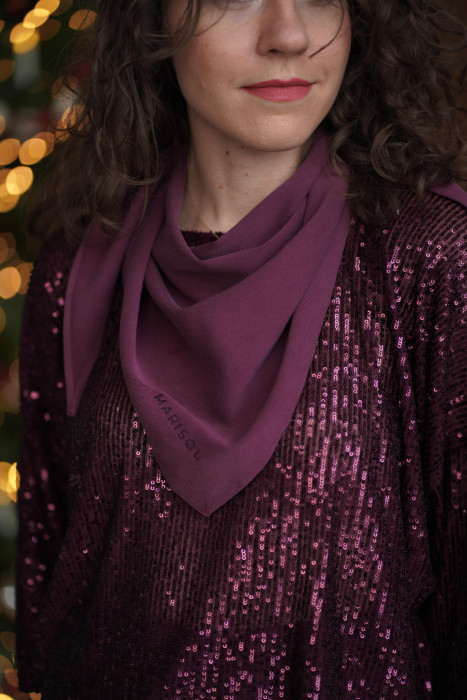 Chusta Triangle - trójkątna chustka z haftem | Marisol 2