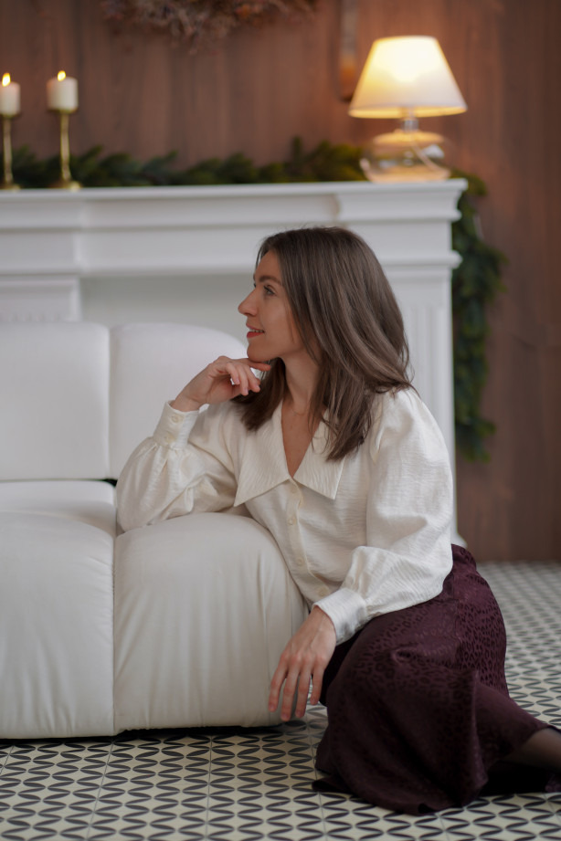 Spódnica Mocha - żakardowa spódnica midi w panterkę | MARISOL