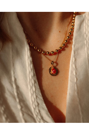 Naszyjnik Terre z rubinem