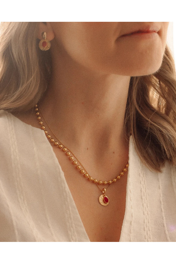 Naszyjnik Terre z rubinem