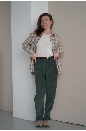 Klasyczne spodnie sztruksowe 100% bawełna – wygoda i styl na co dzień