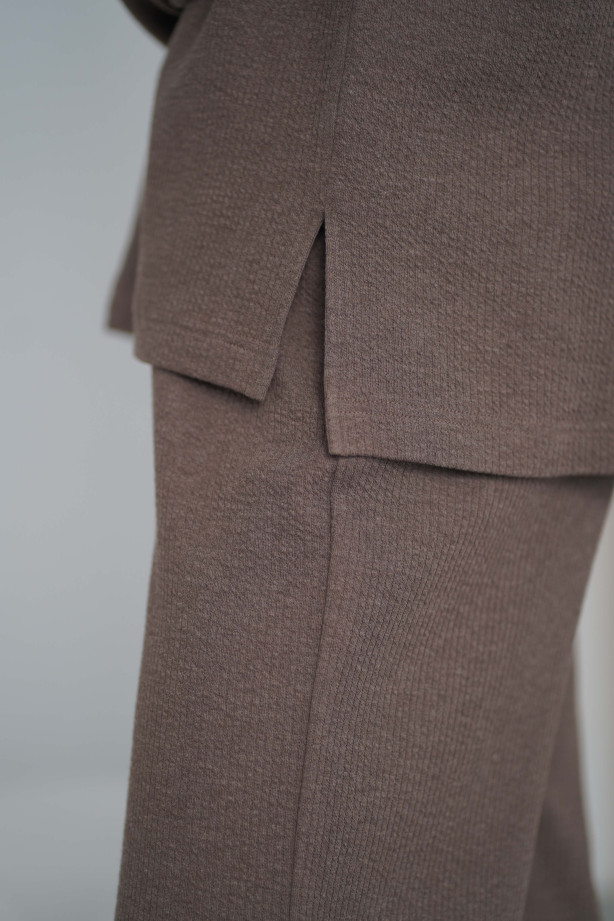 Bluza Knitted Brown – oversize z dzianiny, miękka i wygodna