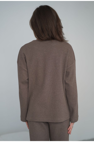 Bluza Knitted Brown – oversize z dzianiny, miękka i wygodna
