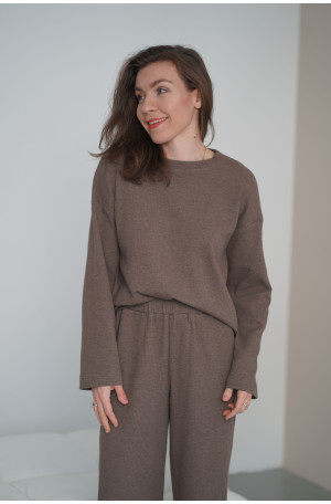 Bluza Knitted Brown – oversize z dzianiny, miękka i wygodna