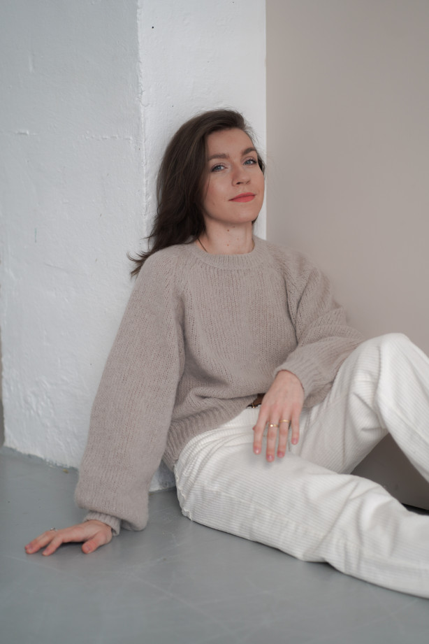 Sweter Noelle - luksusowy raglan z alpaki i merino | Marisol