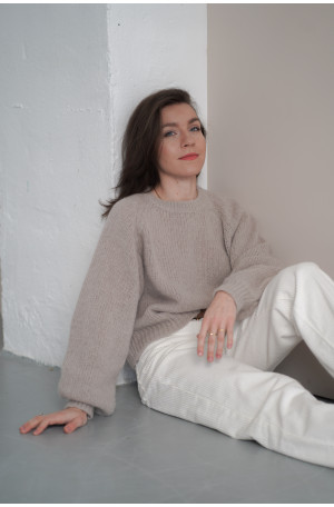 Sweter Noelle - luksusowy raglan z alpaki i merino | Marisol