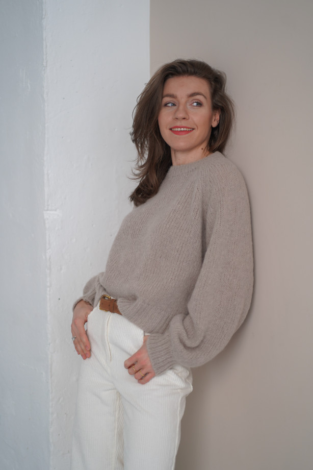 Sweter Noelle - luksusowy raglan z alpaki i merino | Marisol