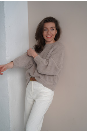 Sweter Noelle - luksusowy raglan z alpaki i merino | Marisol