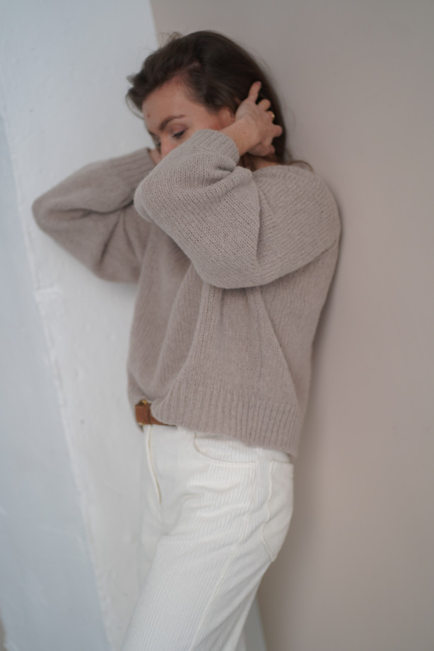 Sweter Noelle - luksusowy raglan z alpaki i merino | Marisol