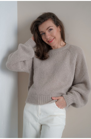 Sweter Noelle - luksusowy raglan z alpaki i merino | Marisol