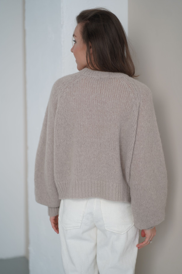 Sweter Noelle - luksusowy raglan z alpaki i merino | Marisol