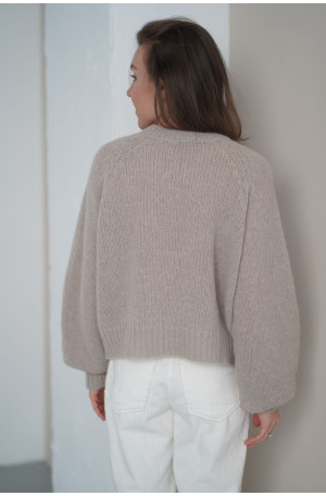 Sweter Noelle - luksusowy raglan z alpaki i merino | Marisol