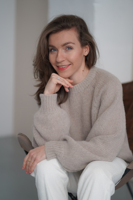 Sweter Noelle - luksusowy raglan z alpaki i merino | Marisol 2