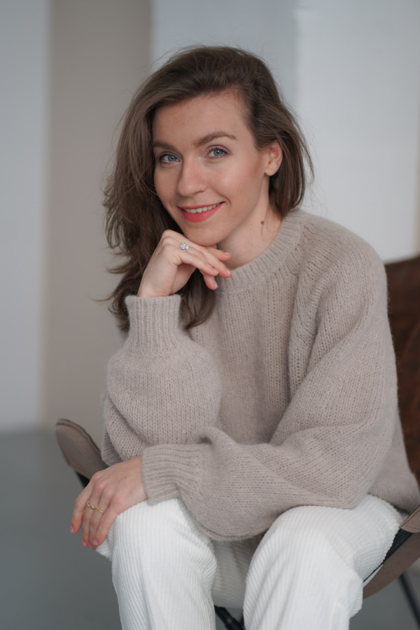 Sweter Noelle - luksusowy raglan z alpaki i merino | Marisol