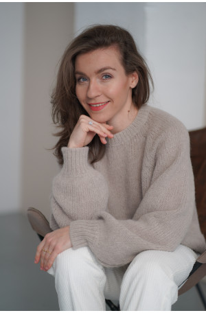 Sweter Noelle - luksusowy raglan z alpaki i merino | Marisol