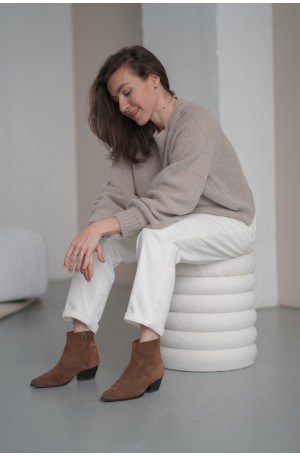 Sweter Noelle - luksusowy raglan z alpaki i merino | Marisol