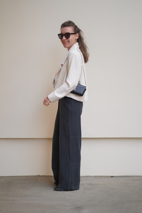 Spodnie z lyocellu i wiskozy – wysoki stan, szeroka nogawka 2