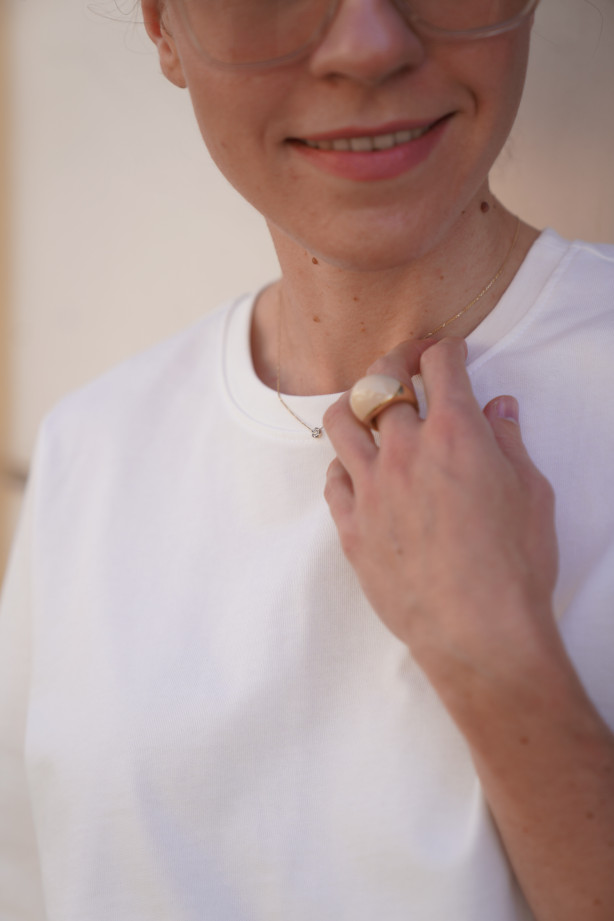 T-shirt Boxy White