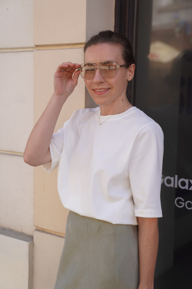T-shirt Boxy White