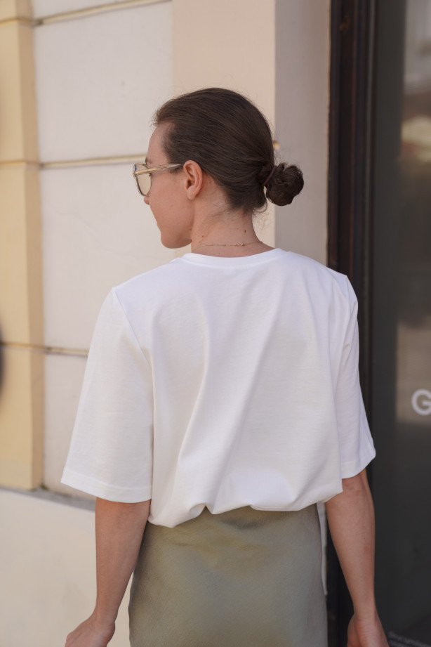 T-shirt Boxy White