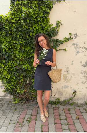 Spódnica Janet Ramia - trapezowa mini z kieszeniami