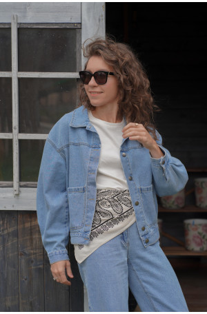 Kurtka Hailey Denim - jeansowa klasyczna katana