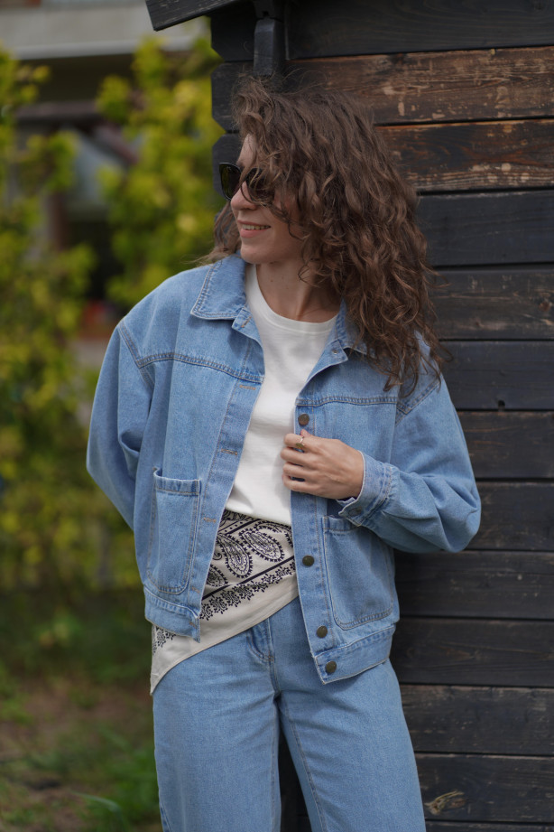 Kurtka Hailey Denim - jeansowa klasyczna katana