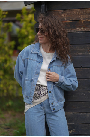 Kurtka Hailey Denim - jeansowa klasyczna katana