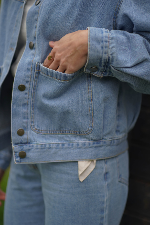 Kurtka Hailey Denim - jeansowa klasyczna katana