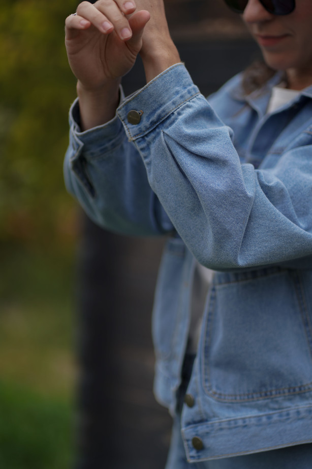 Kurtka Hailey Denim - jeansowa klasyczna katana