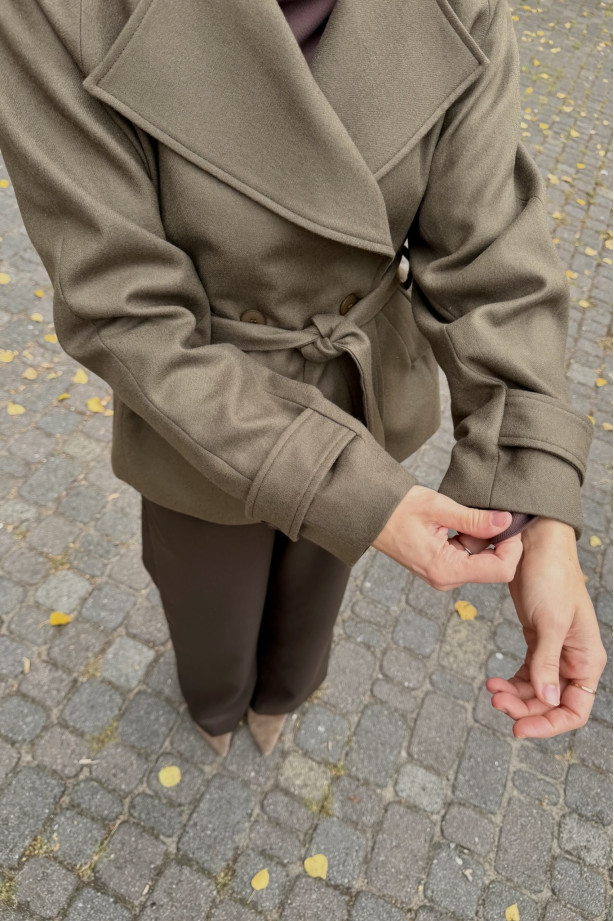 Dwurzędowy płaszcz z włoskiej wełny | Marisol