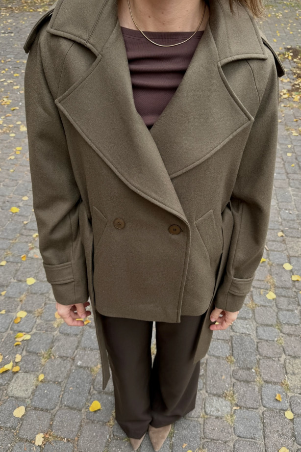 Dwurzędowy płaszcz z włoskiej wełny | Marisol